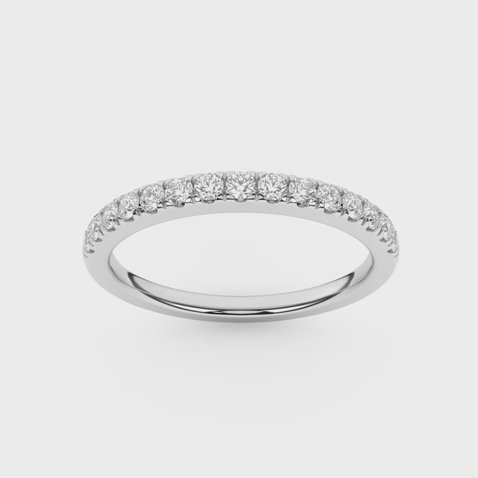 1/3 Carat Round Lab Grown Diamond 14K Gold Anniversary Band