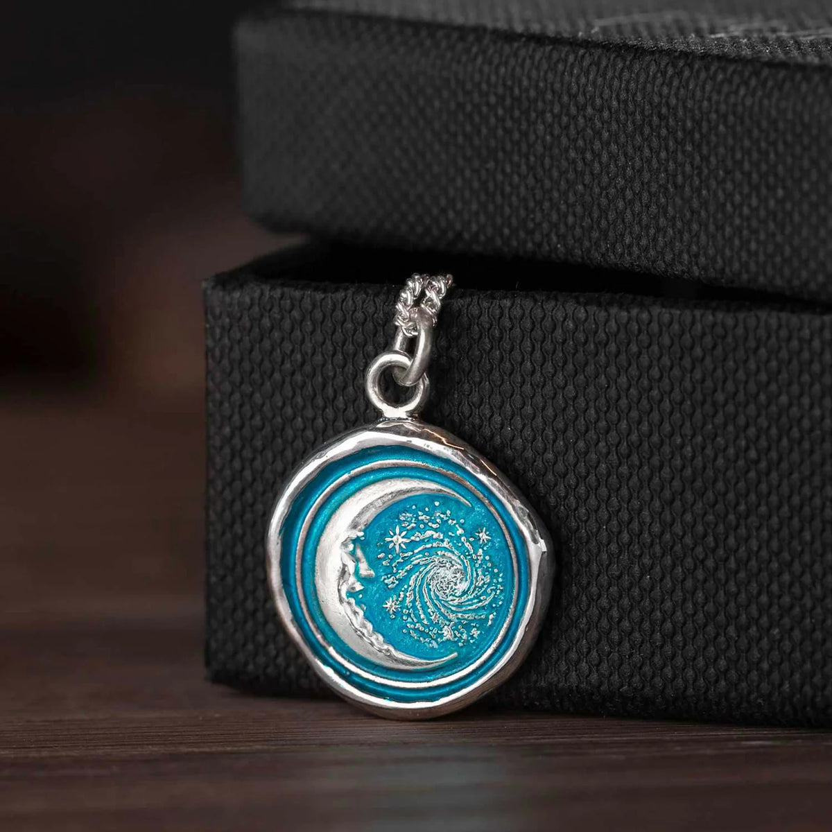 Trust The Universe (Capri Blue) Talisman Necklace