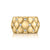 A. Jaffe 14K Yellow Gold 0.35cttw Diamond Quilted Wide Fashion Ring