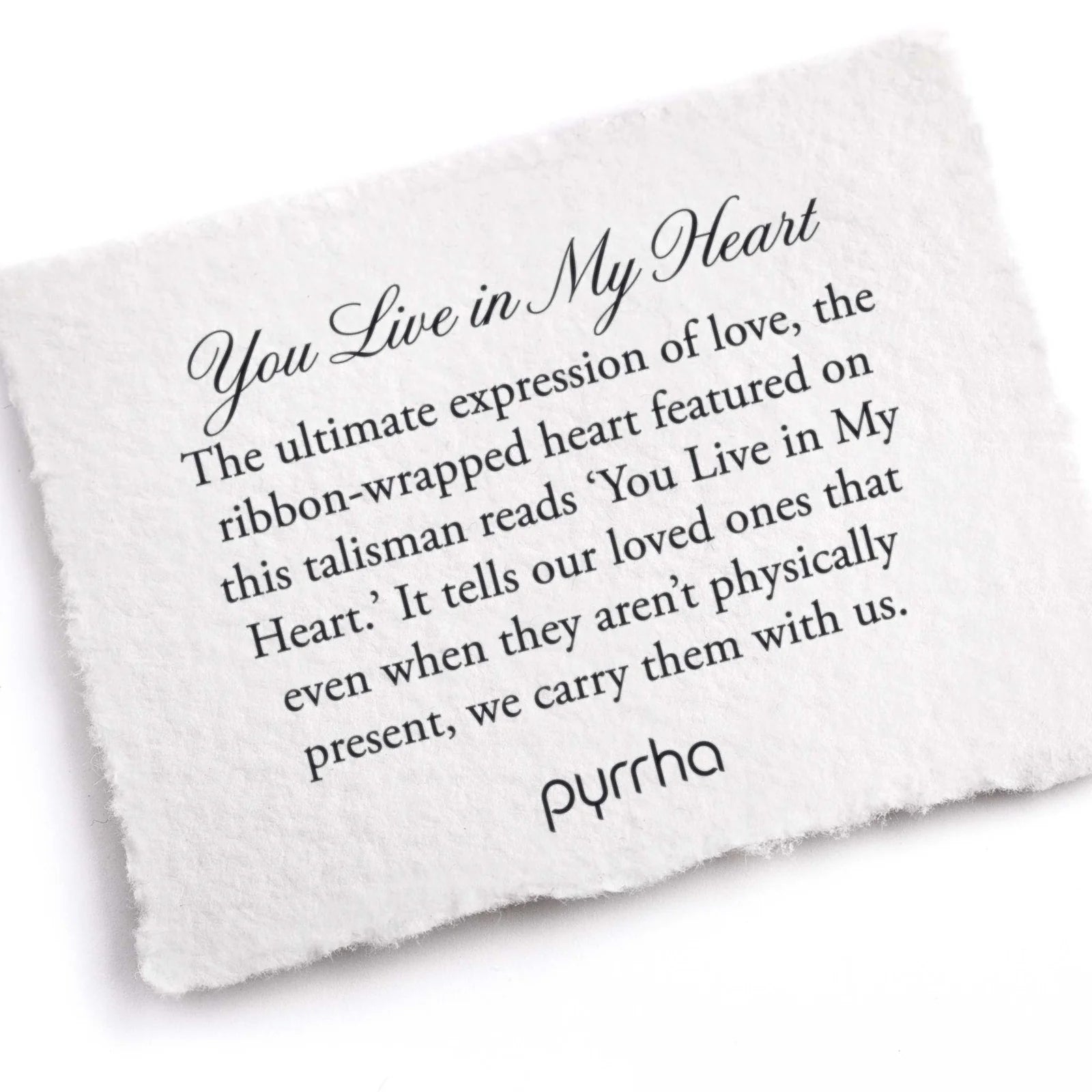 You Live In My Heart (Mystic Violet) Talisman Necklace