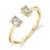 14K Yellow Gold 0.21ct. Baguette Diamond Accent Fashion Ring