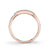 14K Rose Gold 0.12ct. Pave Diamond Open Link Fashion Ring