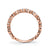 14K Rose Gold 0.53ct. Diamond Bezel Set Stackable Fashion Ring