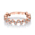 14K Rose Gold 0.53ct. Diamond Bezel Set Stackable Fashion Ring