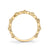 14K Yellow Gold 0.11ct. Diamond Milgrain Detailing Stackable Fashion Ring