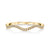 14K Yellow Gold 0.11ct. Curving Diamond Fashion Ring