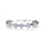 14K White Gold 0.11ct. Diamond Heart Shape Accent Stackable Fashion Ring