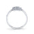 14K White Gold 0.48ct. Diamond Filigree & Milgrain Detailing Fashion Ring