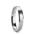 Thorsten Sheffield Beveled Tungsten Ring w/ Brushed Center (4-10mm) W321-FPB