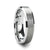 Thorsten Sheffield Beveled Tungsten Ring w/ Brushed Center (4-10mm) W321-FPB