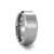 Thorsten Sheffield Beveled Tungsten Ring w/ Brushed Center (4-10mm) W321-FPB