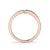 14K Rose Gold 0.08ct. Diamond Tension Set Split Fashion Ring