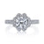 Mars Bridal Signature Floral Round Petal Halo w/ Milgrain Details Diamond Engagement Ring 26549