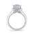 Mars Bridal Signature Floral Round Petal Halo w/ Milgrain Details Diamond Engagement Ring 26549