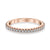 14K Rose Gold 0.45ct Straight Diamond Stackable Fashion Ring