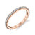 14K Rose Gold 0.45ct Straight Diamond Stackable Fashion Ring