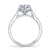 Mars Bridal Classic Pear Shaped Halo Diamond Engagement Ring 25467