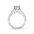 Mars Bridal Vintage Milgrain Detailing & Embellished Profile Channel Set Diamond Engagement Ring 25545