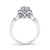 Mars Bridal Signature Round Halo Split Shank Diamond Engagement Ring 25950