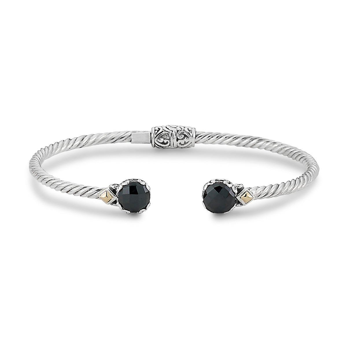 Samuel B. Black Spinel Glow Bangle Bracelet