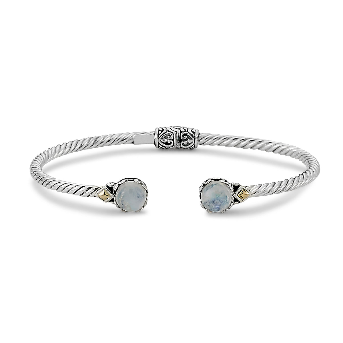 Samuel B. Rainbow Moonstone Birthstone Glow Bangle Bracelet - June