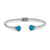 Samuel B. Sleeping Beauty Turquoise Glow Bangle Bracelet