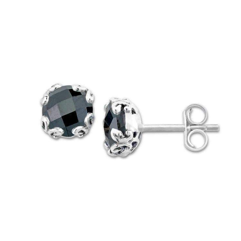 Samuel B. Black Spinel Glow Stud Earrings