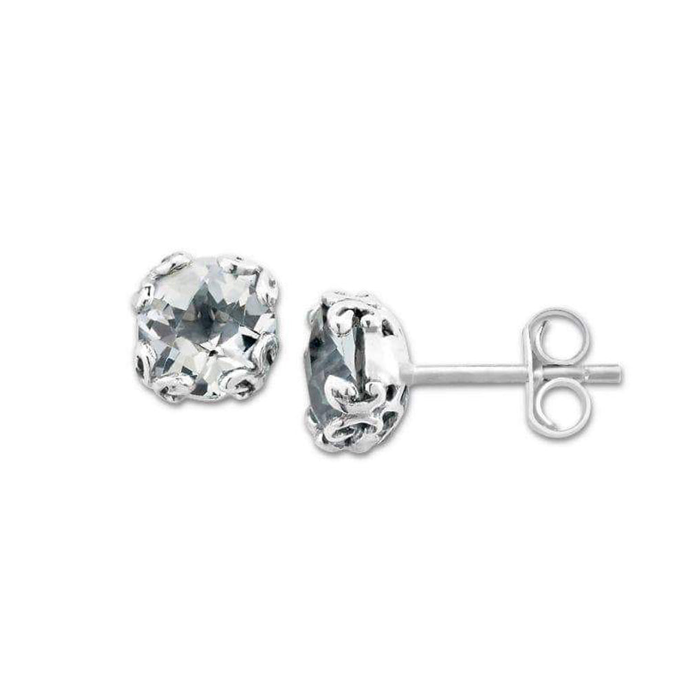 Samuel B. White Topaz Birthstone Glow Stud Earrings - April