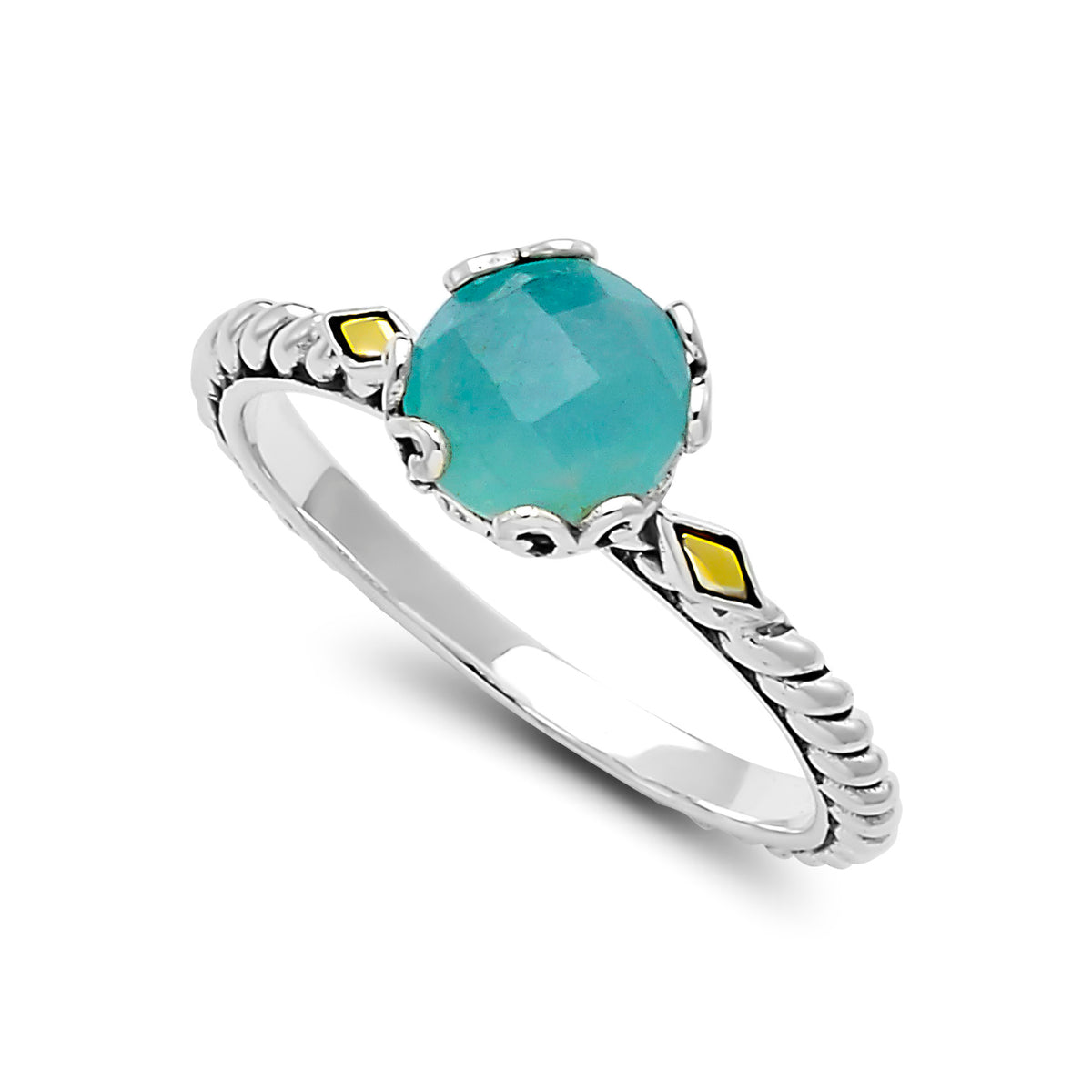 Samuel B. Aquamarine Birthstone Glow Ring - March