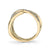 14K Yellow Gold 0.24ct. Diamond Multi Band Crossover Fashion Ring
