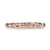 14K Rose Gold 0.14ct. Bezel Set Diamond Textured Stackable Fashion Ring