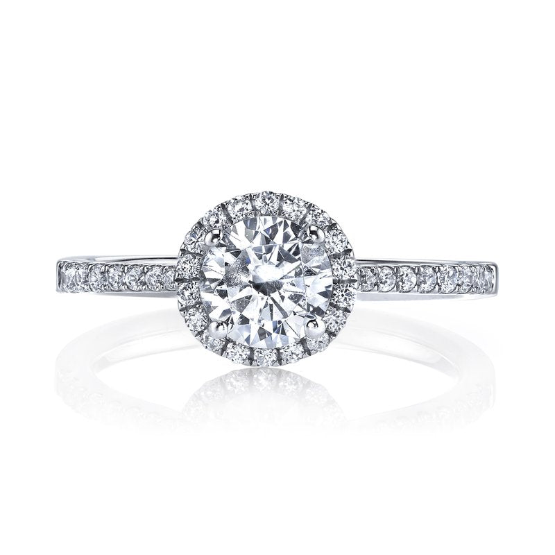 Mars Bridal Classic Round Halo Diamond Engagement Ring 25391
