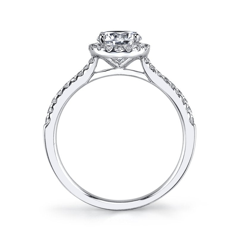 Mars Bridal Classic Round Halo Diamond Engagement Ring 25391