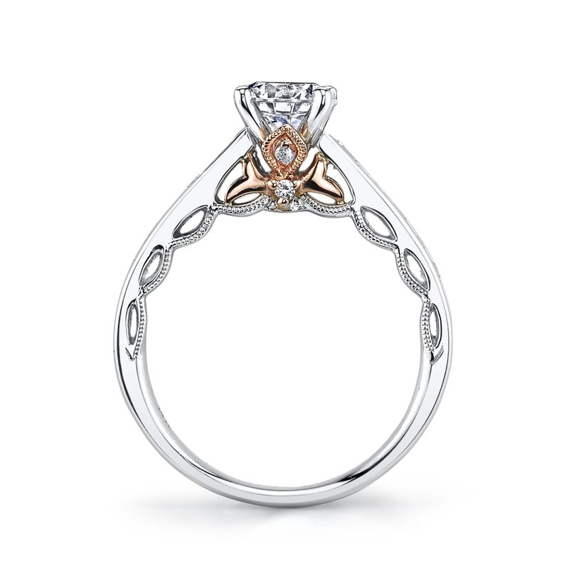 Mars Bridal Signature Peek-A-Boo Accents & Channel Set Diamond Engagement Ring 25836