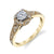 Mars Bridal Signature Round Halo w/ Milgrain & Filigree Detailing Diamond Engagement Ring 25850