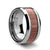 Thorsten Kodiak Beveled Tungsten Carbide Ring with Rosewood Inlay (6-10mm) W122-RWIT