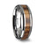 Thorsten Palmaletto Tungsten Carbide Ring w/ Beveled Edges & Real Zebra Wood Inlay (6-10mm) W1896-ZBWI