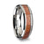 Thorsten Khaya Tungsten Band w/ Polished Bevels & Exotic Mahogany Hard Wood Inlay (6-10mm) W1895-MHWI