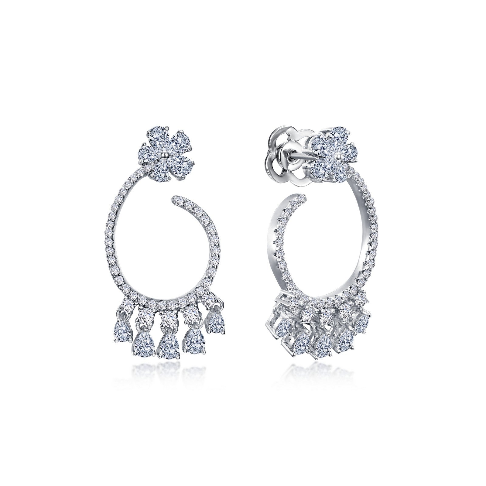Lafonn Simulated Diamond Exquisite Chandelier Drop Earrings 8E035CLP00