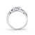 14K White Gold 0.52ct. Bezel Set Diamond Fashion Band
