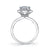 Mars Bridal Timeless Floral Motif Petal Halo Split Shank Diamond Engagement Ring 26214