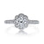 Mars Bridal Signature Blooming Petal Halo & Embellished Profile Diamond Engagement Ring 25871