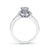 Mars Bridal Signature Blooming Petal Halo & Embellished Profile Diamond Engagement Ring 25871