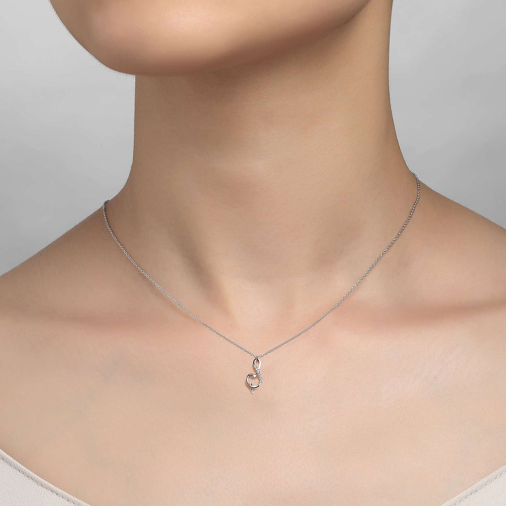 Lafonn Simulated Diamond Letter "S" Pendant Necklace 9N065CLP
