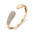 14K Rose Gold 0.20ct. Pave Diamond Split Style Fashion Ring