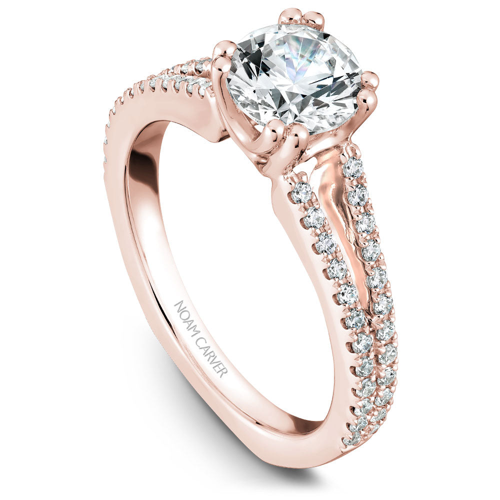 Noam Carver Split Shank Diamond Engagement Ring B001-03A
