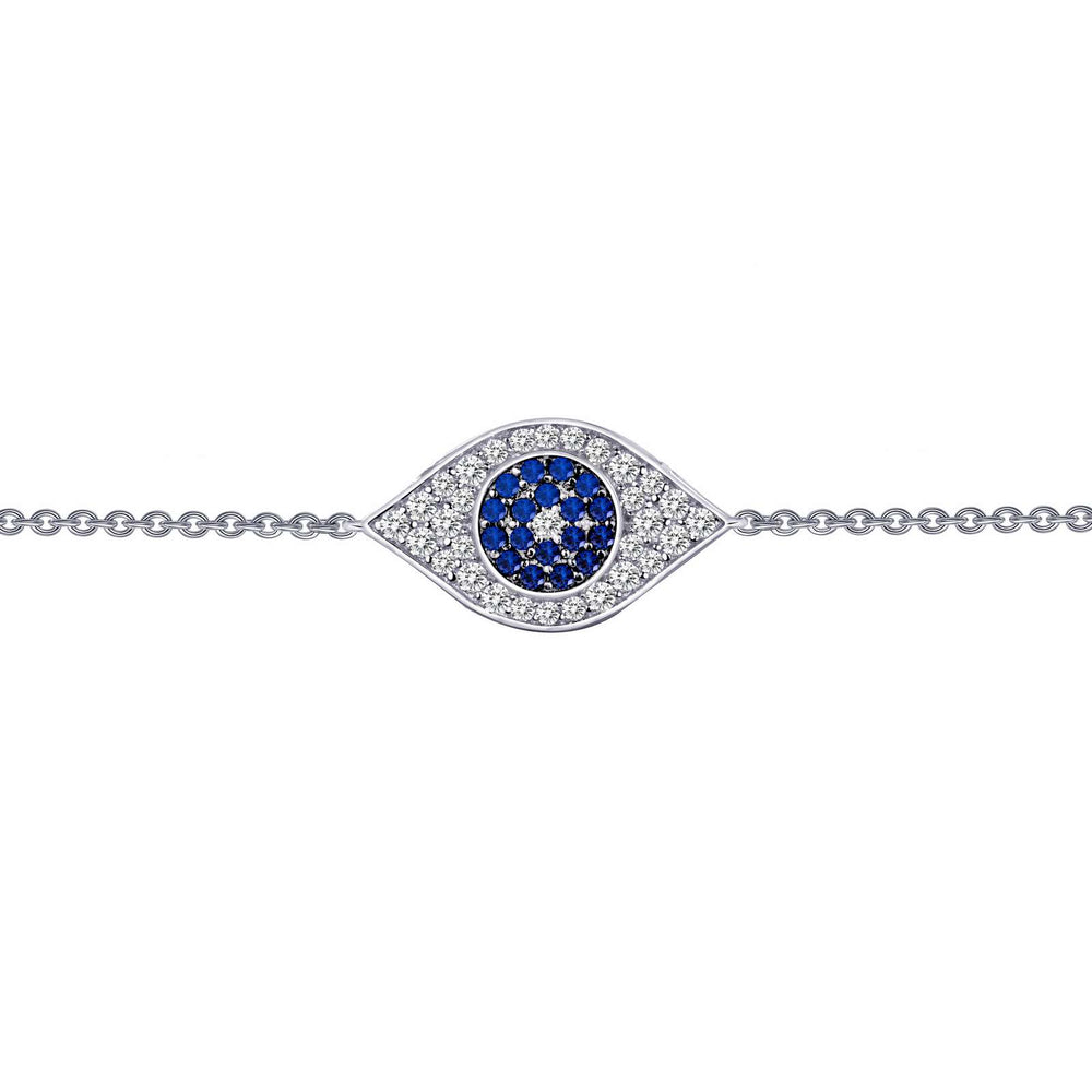 Lafonn Simulated Diamond & Blue Sapphire Evil Eye Bracelet B0026CSP