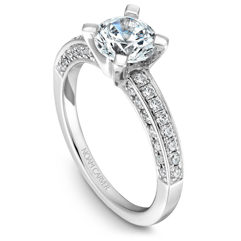 Noam Carver Diamond Wrapped Engagement Ring B003-01A