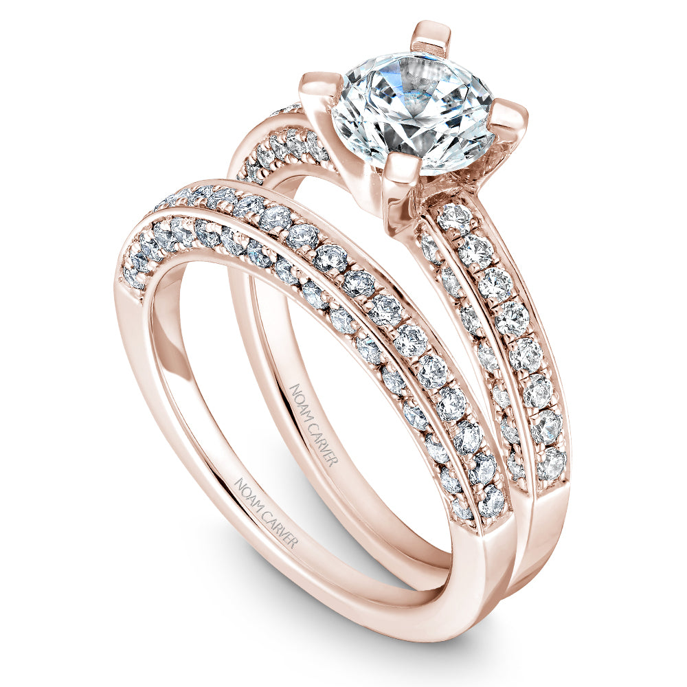 Noam Carver Diamond Wrapped Engagement Ring B003-01A