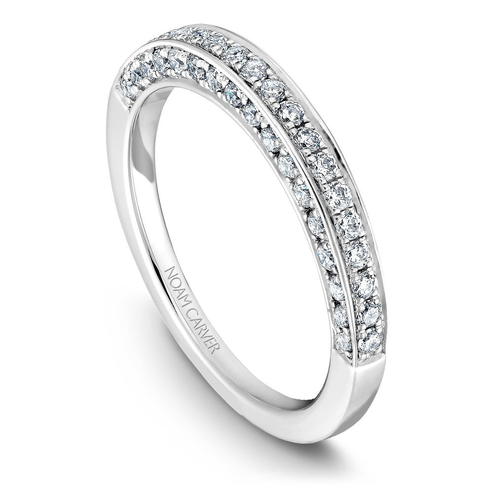 Noam Carver Micro Pavé Diamond Wedding Band B003-02B